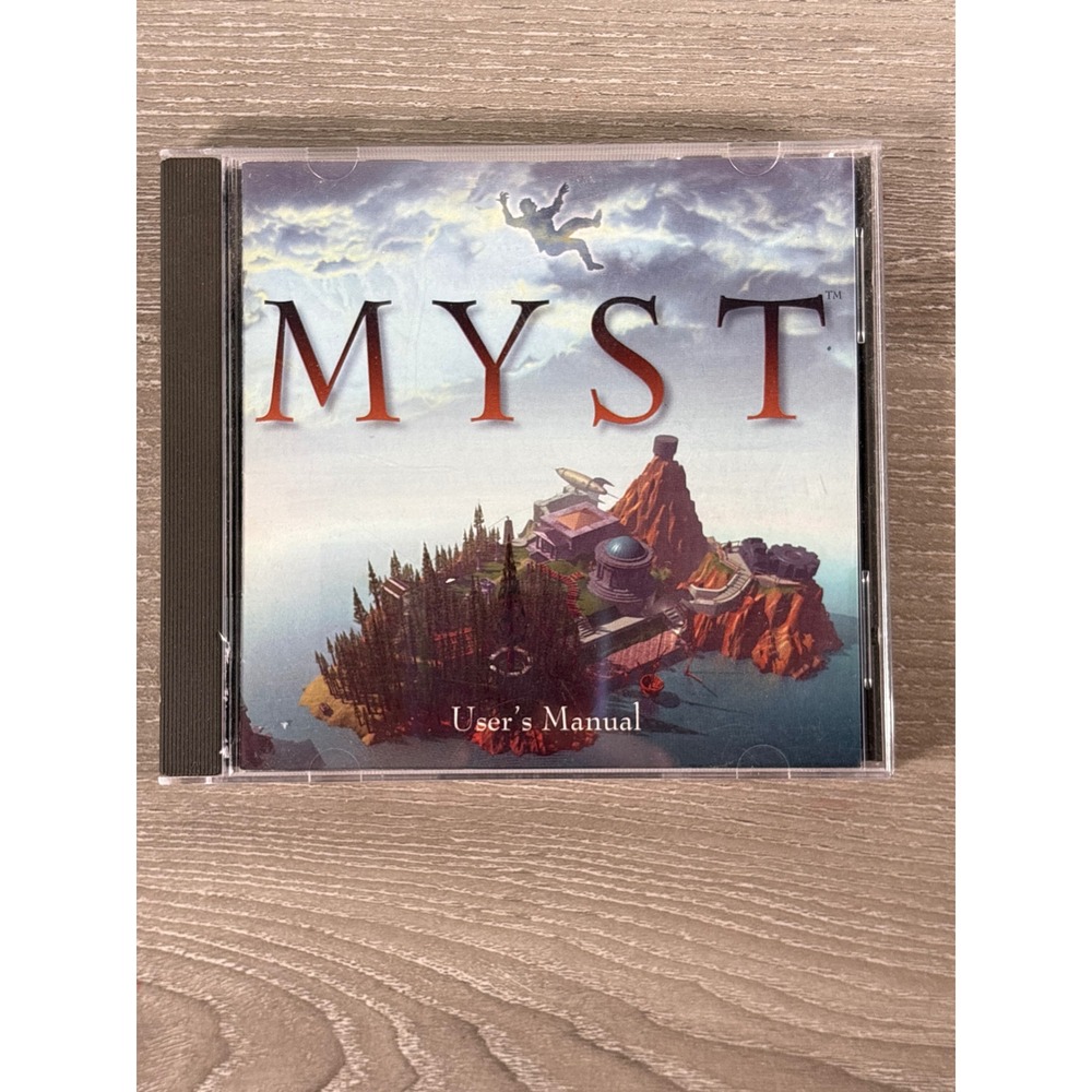 Myst Macintosh CD-ROM Game Vintage 1993 Broderbund Cyan Puzzle Adventure Manual‎